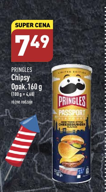 Chipsy passport cheeseburger Pringles promocja