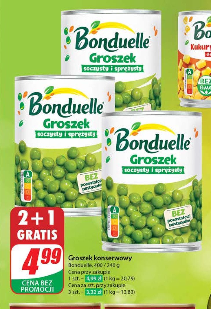 Groszek konserwowy Bonduelle promocja
