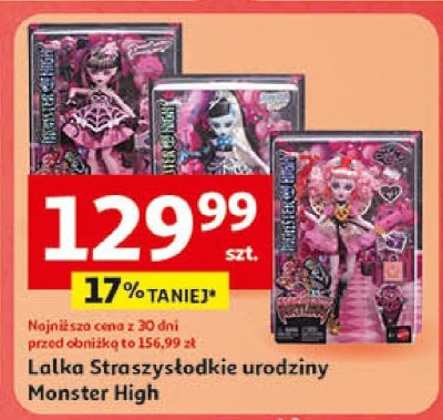 Lalka Straszysłodkie urodziny Monster High promocja w Auchan