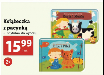 Książeczka z pacynką - zuzia i munia promocja
