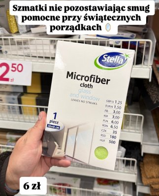 Ściereczka z mikrofibry  30x40 cm promocja w Pepco