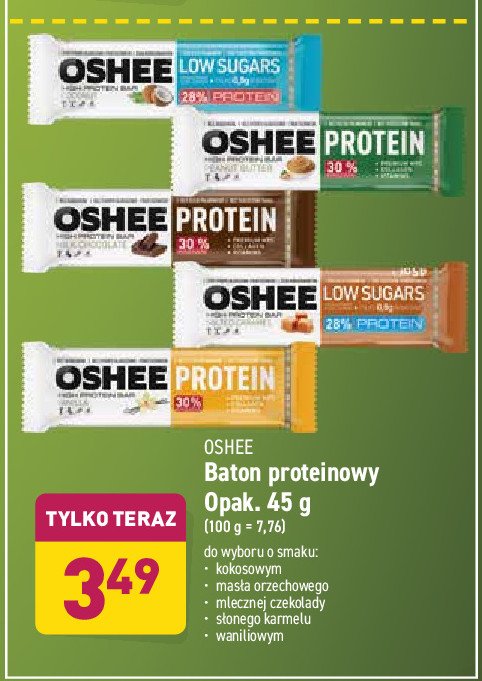 Baton słony karmel Oshee protein promocja