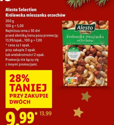Orzechy Alesto Selection Królewska mieszanka orzechów promocja w Lidl