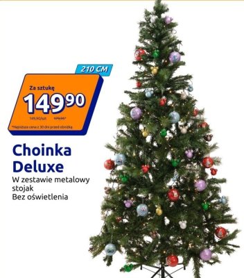 Choinka Deluxe 210 cm promocja w Action