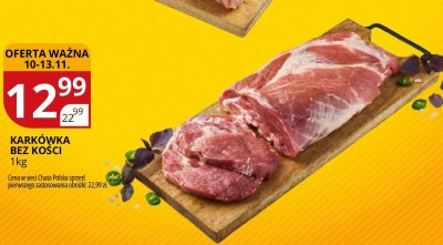 Karkówka bez kości 1kg promocja w Chata Polska