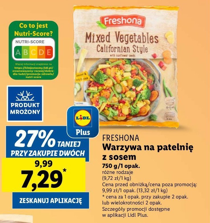 Warzywa na patelnię kalifornijskie Freshona promocja