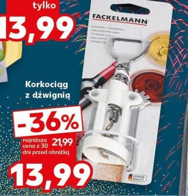 Korkociąg z dźwignią promocja w Kaufland