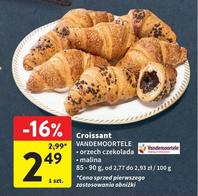 Croissant orzech-czekolada Vandemoortele promocja