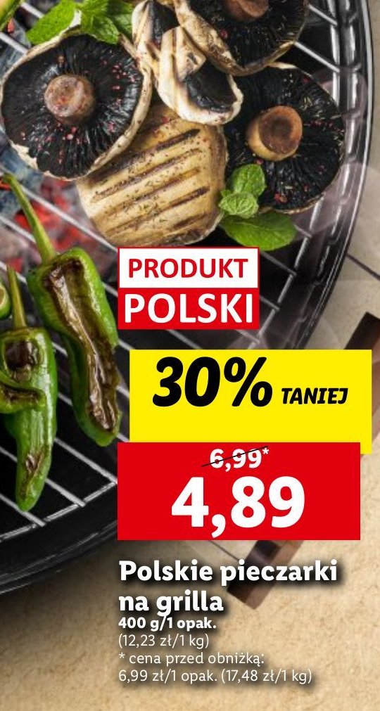 Pieczarki na grilla polska promocja