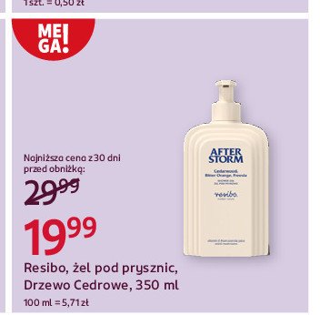 Żel pod prysznic after storm Resibo promocja w Rossmann