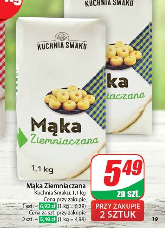 Mąka ziemniaczana Kuchnia smaku promocja w Dino