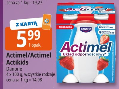 Actimel/Actimel ActiKids Danone promocja w Leclerc