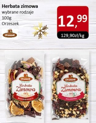 Herbata zimowa wybrane rodzaje Orzeszek promocja w Market Point