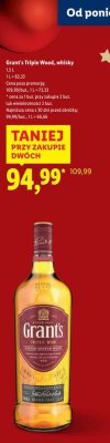 Whisky Grant's Triple Wood promocja w Lidl