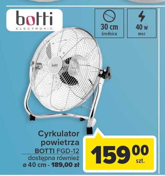 Wentylator cyrkulacyjny dakota fgd-12 BOTTI promocja