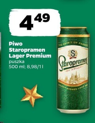 Piwo Staropramen Lager Premium promocja w Netto