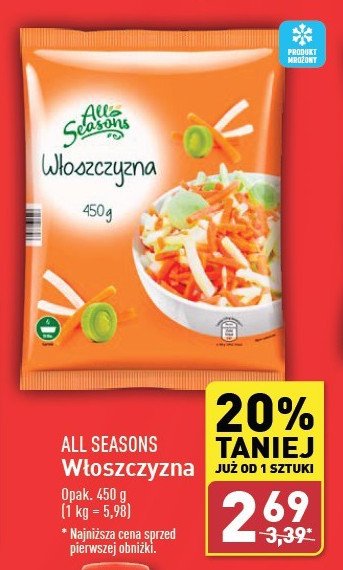 Włoszczyzna All seasons promocja w Aldi