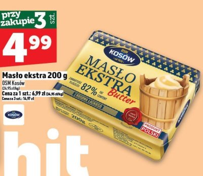 Masło ekstra 200 g promocja w TOPAZ
