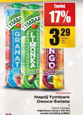 Napój Tymbark Owoce Świata promocja w Supeco
