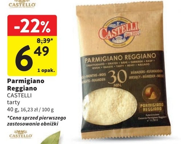 Ser parmigiano reggiano Castelli promocja