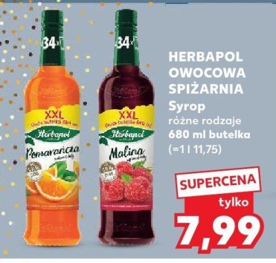 Syrop Owocowa Spiżarnia różne rodzaje Herbapol promocja w Kaufland