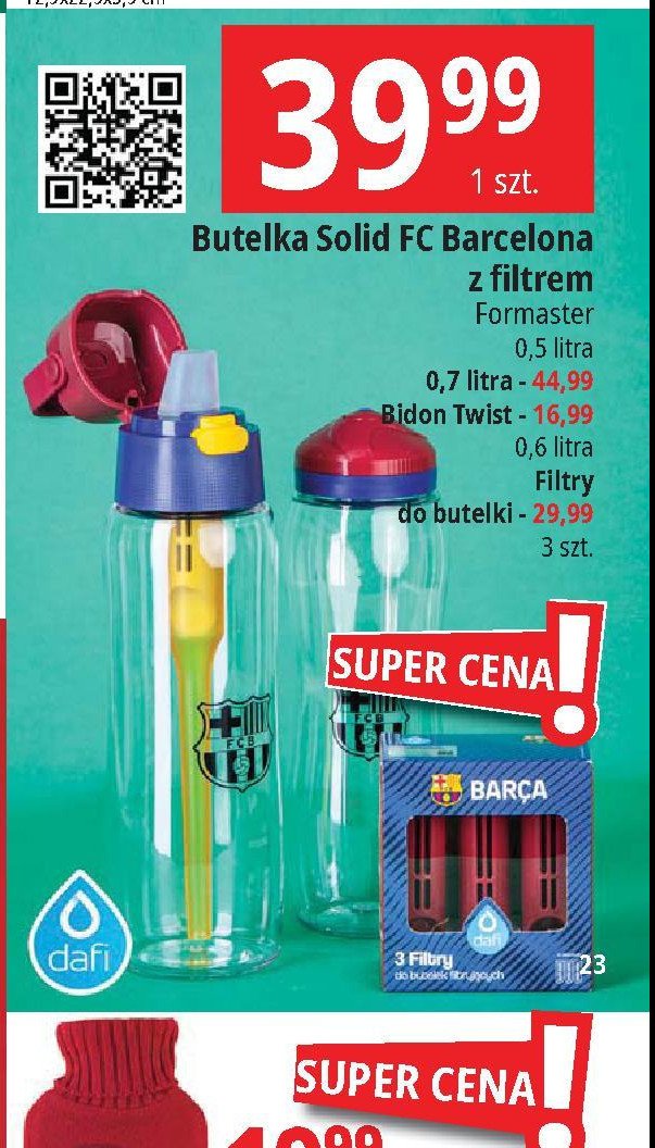 Butelka solid 500 ml fc Dafi promocja