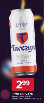 Piwo Tarczyn jasne pełne promocja w Stokrotka