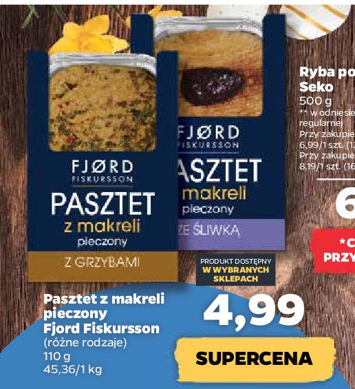 Pasztet z makreli pieczony ze śliwką Fjord fiskursson promocja