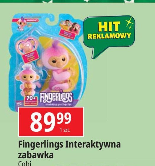 Zabawka interaktywna fingerlings Cobi promocja