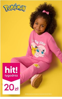 Bluza dziewczęca Pokémon 100% bawełny promocja w Pepco