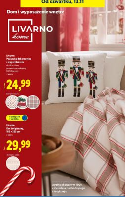 Koc świąteczny Livarno, 180 × 220 cm promocja w Lidl