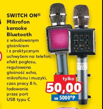 Mikrofon karaoke bluetooth Switch on promocja