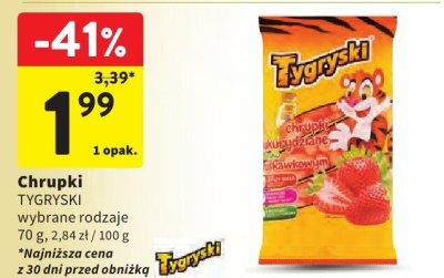 Chrupki TYGRYSKI wybrane rodzaje promocja w Intermarche