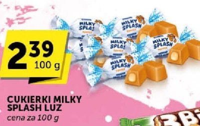 Cukierki Milky Splash Luz promocja w Groszek