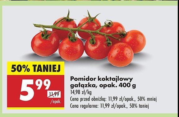 Pomidory koktajlowe promocja