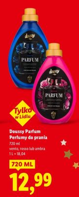 Perfumy do prania Doussy Parfum ambra promocja w Lidl