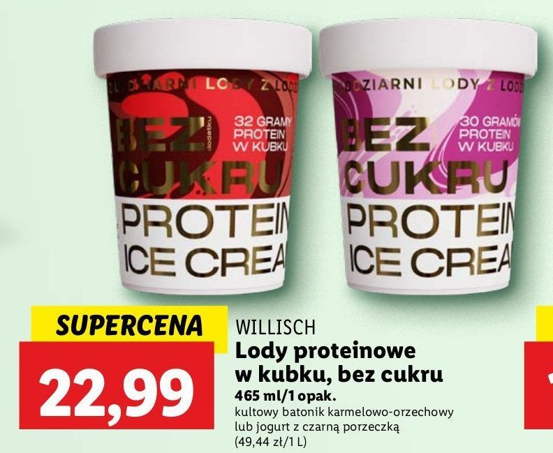 Lody jogurt z czarną porzeczką Willisch promocja