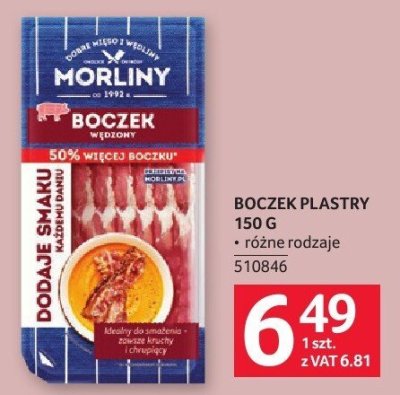 Boczek plastry promocja w Selgros