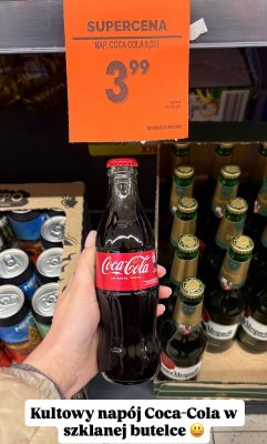 Napój gazowany w szklanej butelce promocja w Biedronka