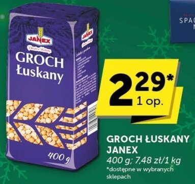 Groch łuskany Janex promocja w ABC