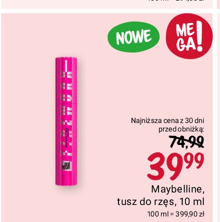 Tusz do rzęs firework Maybelline lash sensational promocja