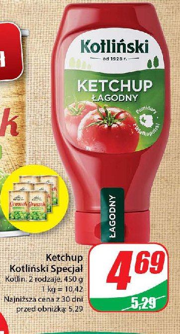 Ketchup łagodny KOTLIŃSKI promocja