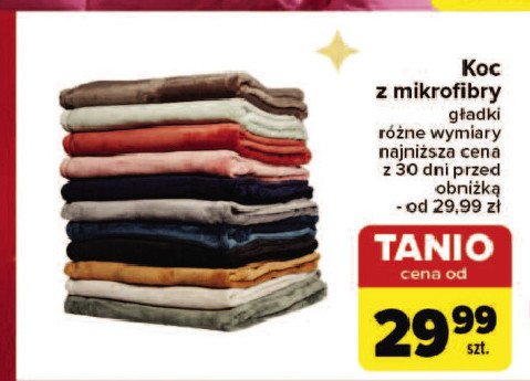 Koc z mikrofibry promocja