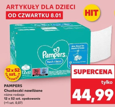 Chusteczki nawilżane różne rodzaje 12-pak promocja w Kaufland