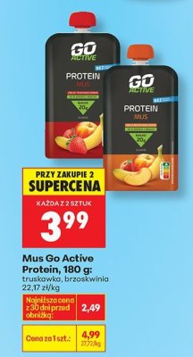 Mus Protein, 180 g: brzoskwinia promocja w Biedronka