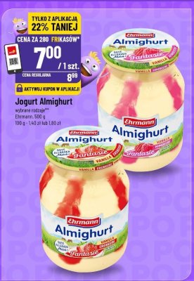 Jogurt Almighurt różne rodzaje promocja w POLOmarket