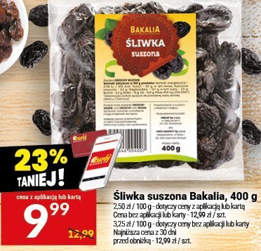 Śliwka suszona Bakalia promocja w Twój Market