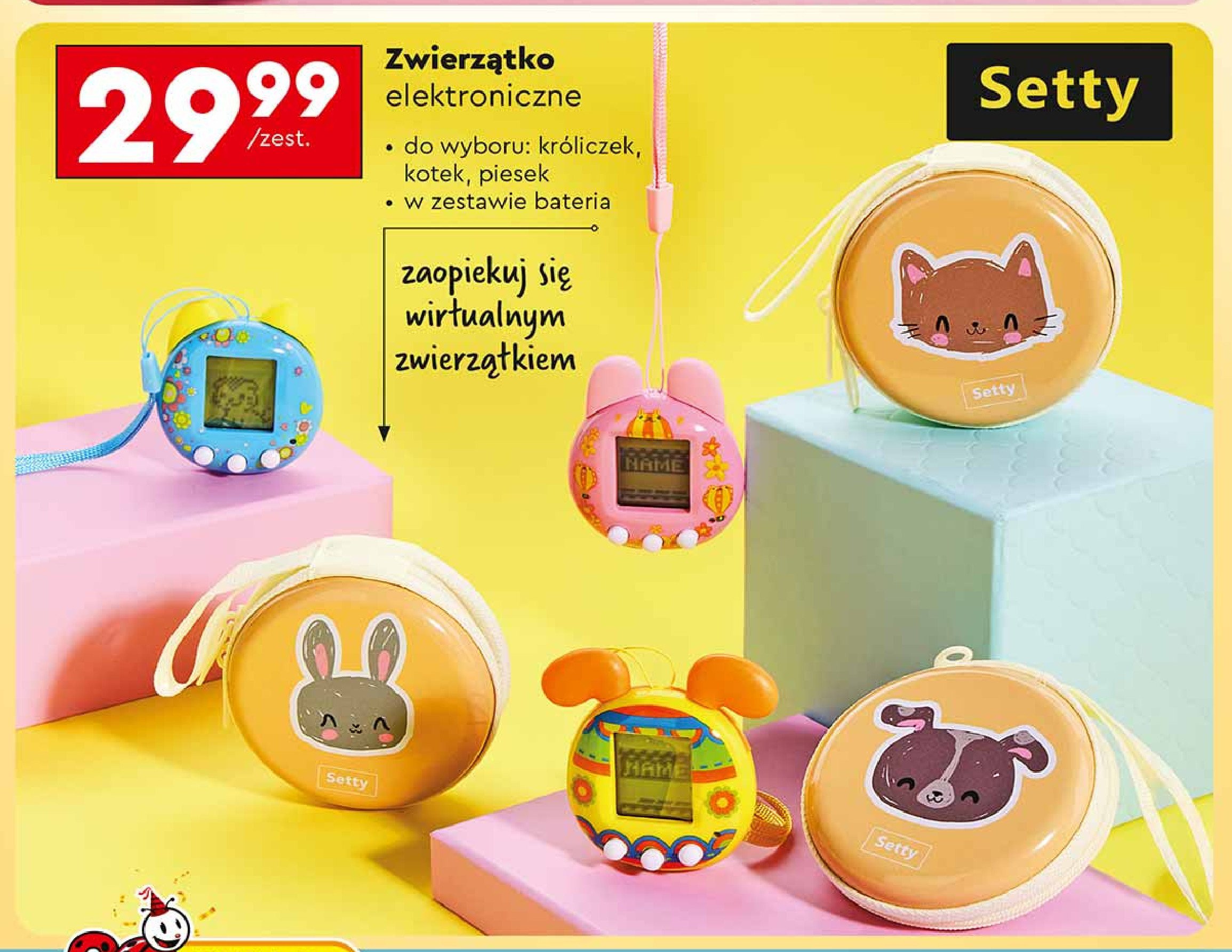 Zwierzątko elektroniczne Setty promocja w Biedronka