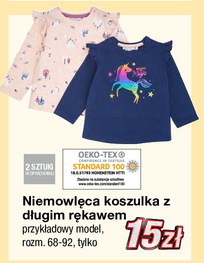 Koszulka dziewcz臋ca d艂ugi r臋kaw 68-92 promocja