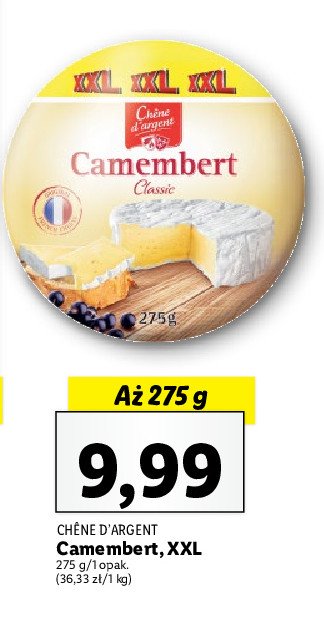 Ser camembert classic Chene d'argent promocja